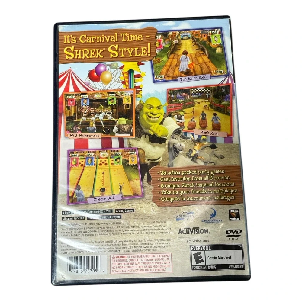 DreamWorks Shreks Carnival Craze Party Games Sony PlayStation 2